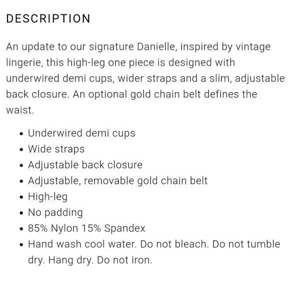 WE WORE WHAT Danielle vintage one piece swimsuit - Picture 4 of 12